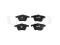 Front brake pads with sensor thumb