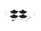 Front brake pads with sensor thumb