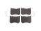 Front brake pads with sensor thumb