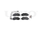 Front brake pads with sensor thumb