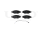Front brake pads with sensor thumb