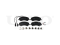 Front brake pads with sensor thumb