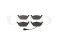 Front brake pads with sensor thumb