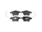 Front brake pads with sensor thumb
