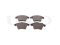 Front brake pads with sensor thumb