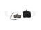 Front brake pads with sensor thumb