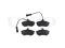 Front brake pads with sensor thumb