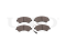 Front brake pads with sensor thumb