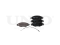Front brake pads with sensor thumb