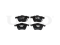 Front brake pads with sensor thumb