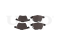 Front brake pads with sensor thumb