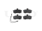Front brake pads with sensor thumb