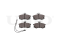 Front brake pads with sensor thumb