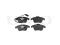 Front brake pads with sensor thumb