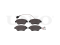 Front brake pads with sensor thumb