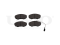 Front brake pads with sensor thumb