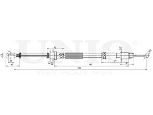 Rear parking brake cable photo