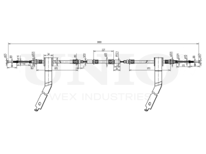Rear parking brake cable photo