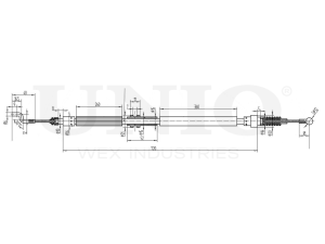 Rear parking brake cable photo