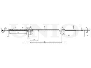 Rear parking brake cable photo