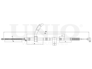 Right parking brake cable photo