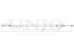 Rear parking brake cable photo