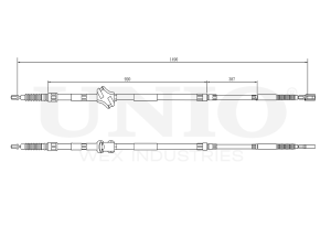 Rear parking brake cable photo