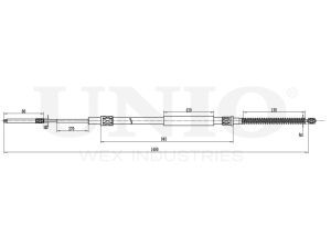 Rear parking brake cable photo