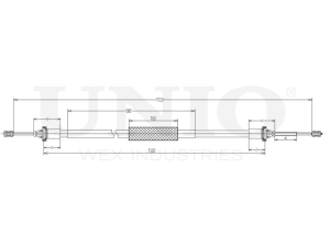 Rear parking brake cable photo