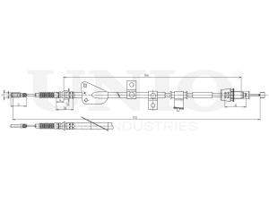 Left parking brake cable photo