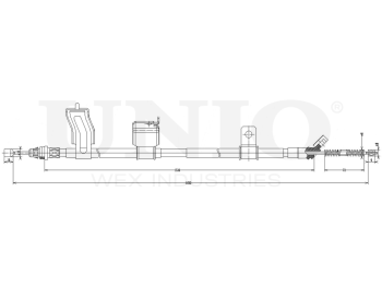 картинка Трос стояночного тормоза задний левый от UNIO