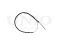 Parking brake cable thumb