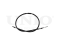 Parking brake cable thumb