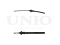 Parking brake cable thumb
