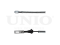 Rear parking brake cable thumb