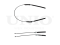 Rear parking brake cable thumb