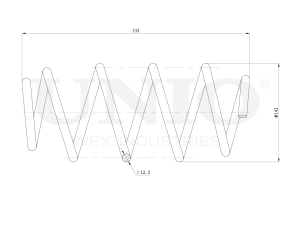 Пружина передней подвески photo
