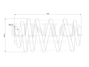Пружина задней подвески photo