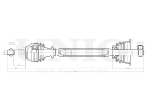 Front left drive shaft assembly photo