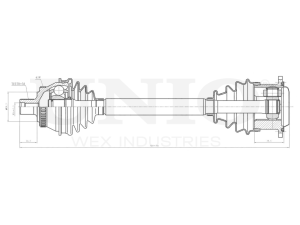 Front left drive shaft assembly photo