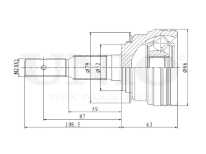 Outer CV joint photo