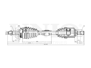 Front right drive shaft assembly photo