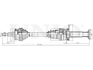 Front right drive shaft assembly photo