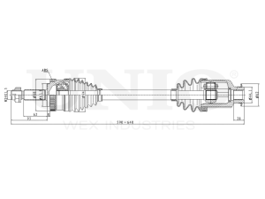 Front right drive shaft assembly photo