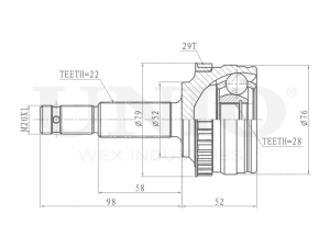 ШРУС внешний photo