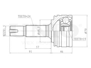 Outer CV joint photo