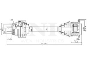 Front right drive shaft assembly photo
