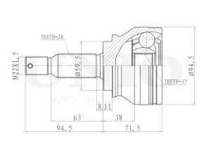 Outer CV joint photo
