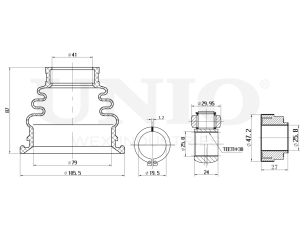 Left inner CV joint photo