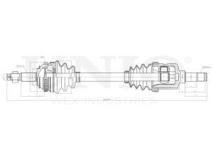 Front left drive shaft assembly photo